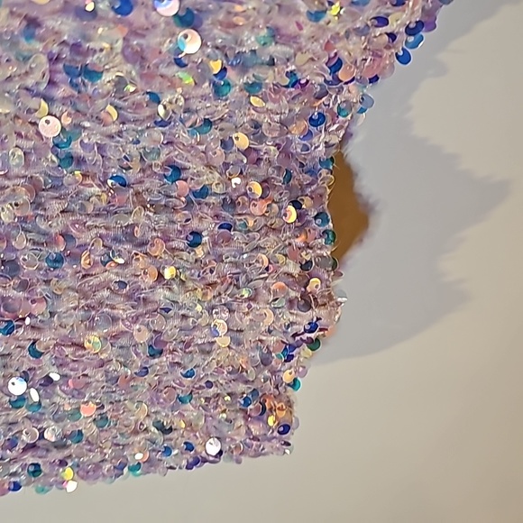 Crystal Doll Pink Sequin Dress Large - Picture 8 of 17